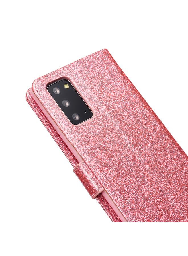 S-TOP Case For Samsung Galaxy Note20 Glitter Powder Love Leather Phone Case - Image 5