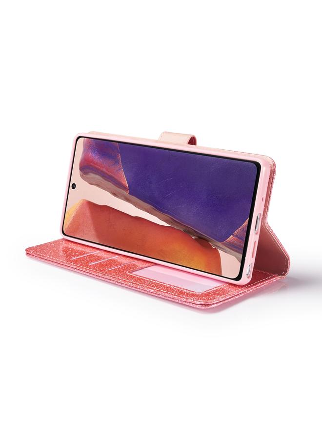 S-TOP Case For Samsung Galaxy Note20 Glitter Powder Love Leather Phone Case - Image 4