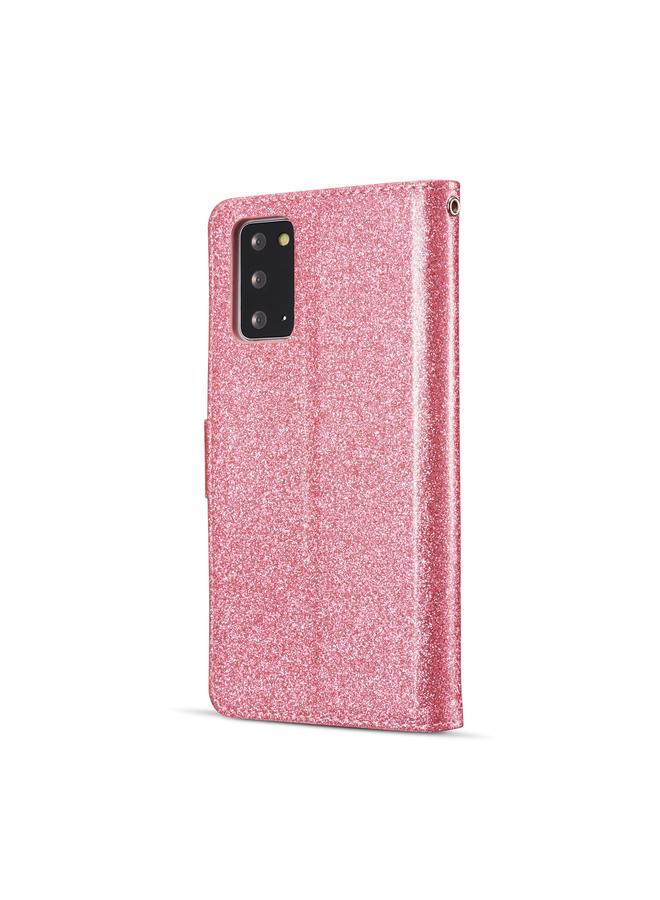 S-TOP Case For Samsung Galaxy Note20 Glitter Powder Love Leather Phone Case - Image 3