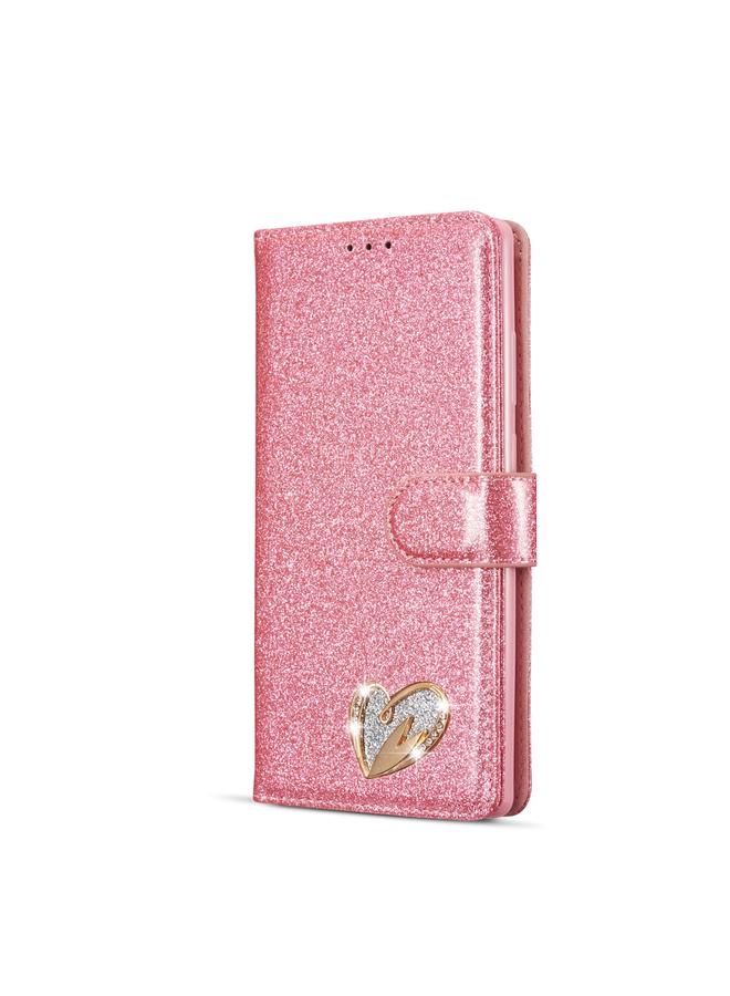S-TOP Case For Samsung Galaxy Note20 Glitter Powder Love Leather Phone Case - Image 2