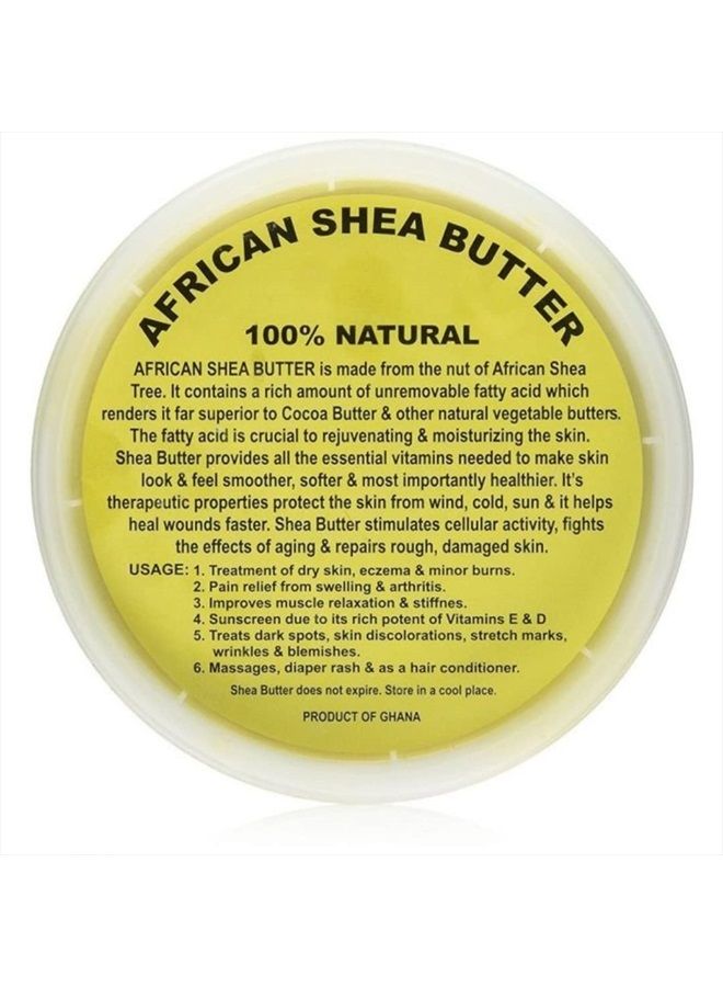 HalalEveryDay زبدة الشيا الأفريقية الخام غير المكررة من غانا - جودة وملمس مذهل - تأتي في جرة سعة 32 أونصة - الوزن الإجمالي حوالي 24 أونصة - Image 2