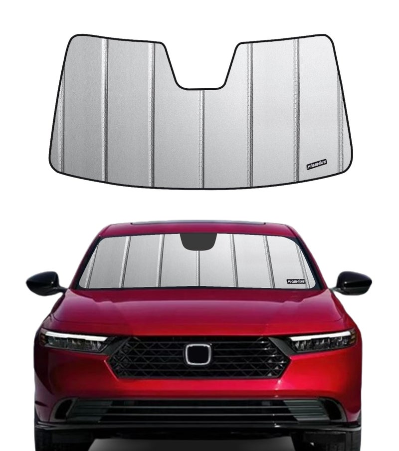 Pigenius Windshield Sun Shade for 2023 2024 Honda Accord Front Window Sunshade Safeguard