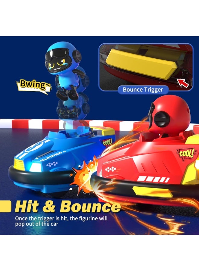 LBMT مجموعة ألعاب سيارات كرتونية لطيفة تعمل بالتحكم عن بعد مكونة من لاعبين ألعاب كرة قدم،ألعاب سيارات صغيرة RC للأطفال الصغار مع ضوء وصوت ودوران 360°، هدايا عيد ميلاد/حفلة للأولاد والبنات بعمر 3 4 5 سنوات - Image 3