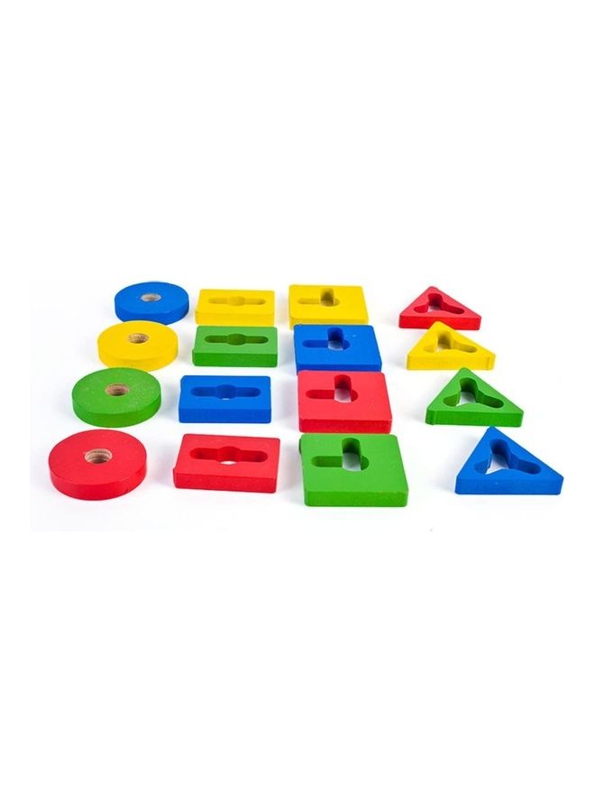 NIBEMINENT ARK0725 Wooden Geometric Intelligence Board 3+ Years - Image 3