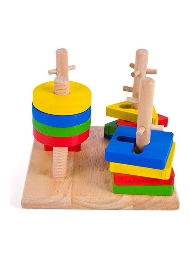 NIBEMINENT ARK0725 Wooden Geometric Intelligence Board 3+ Years - Image 1