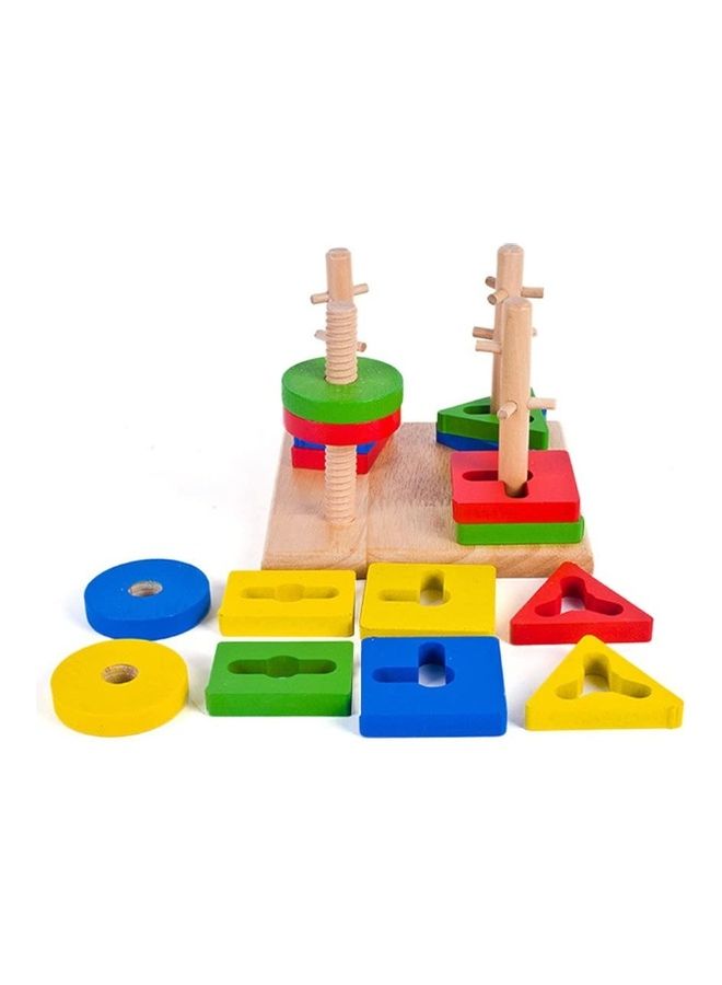 NIBEMINENT ARK0725 Wooden Geometric Intelligence Board 3+ Years - Image 2