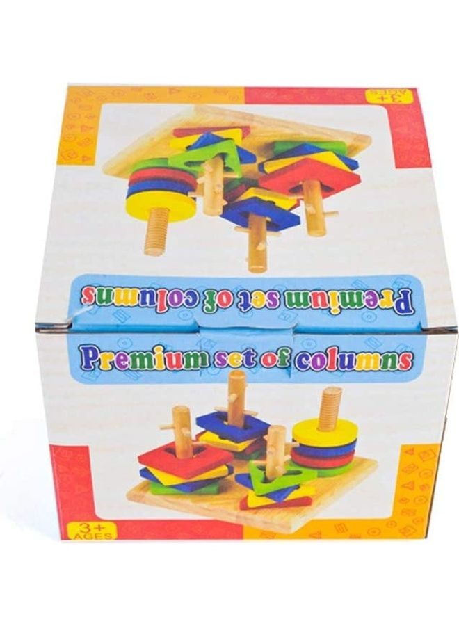 NIBEMINENT ARK0725 Wooden Geometric Intelligence Board 3+ Years - Image 4