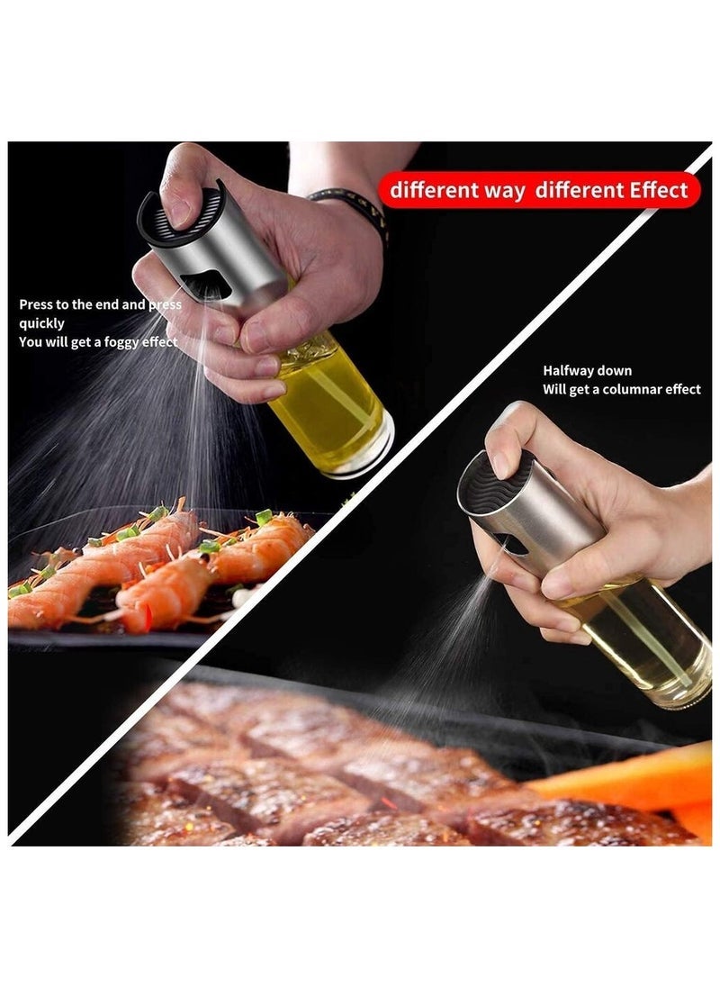 ELTRAZONE 🌿 Kitchen Baking Glass Olive Oil Sprayer – Multicolor 100ml Oil Spray Bottle for Olive Oil, Vinegar & Cooking – Refillable Oil Dispenser for Salad, BBQ, and Baking - Image 4