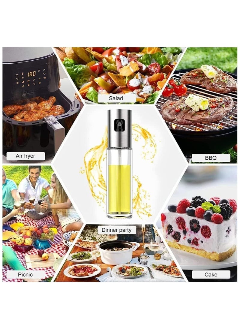 ELTRAZONE 🌿 Kitchen Baking Glass Olive Oil Sprayer – Multicolor 100ml Oil Spray Bottle for Olive Oil, Vinegar & Cooking – Refillable Oil Dispenser for Salad, BBQ, and Baking - Image 3