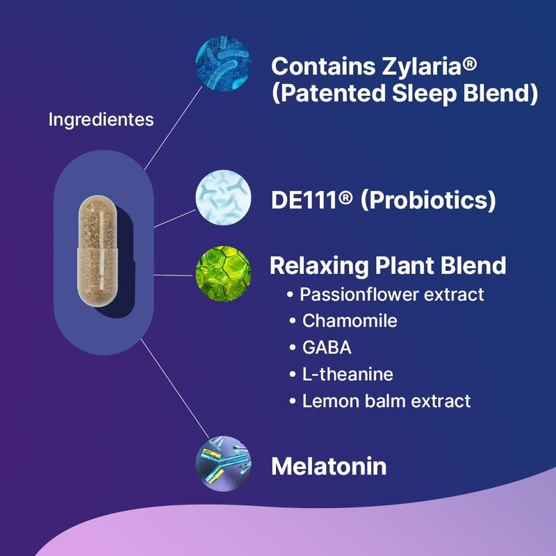 Santo Remedio Buenas Noches Promotes Sleep Supports Digestive Health Contains Zylaria DE111 Probiotics Melatonin - Image 4