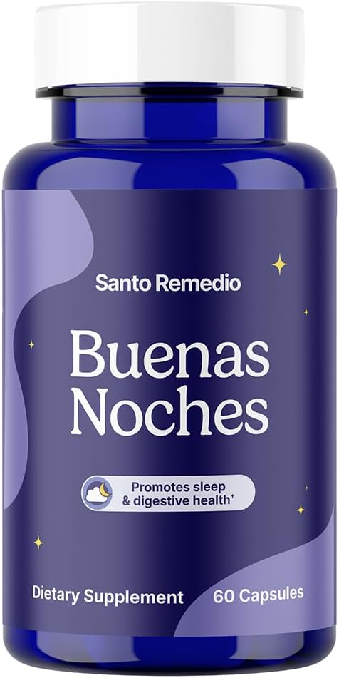 Santo Remedio Buenas Noches Promotes Sleep Supports Digestive Health Contains Zylaria DE111 Probiotics Melatonin - Image 1