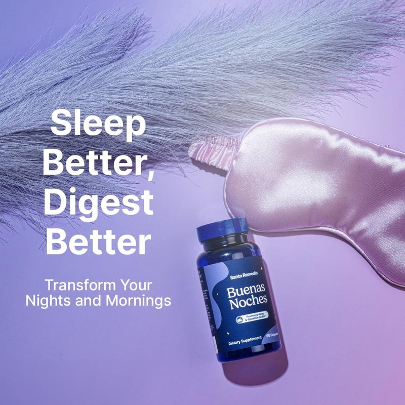Santo Remedio Buenas Noches Promotes Sleep Supports Digestive Health Contains Zylaria DE111 Probiotics Melatonin - Image 3