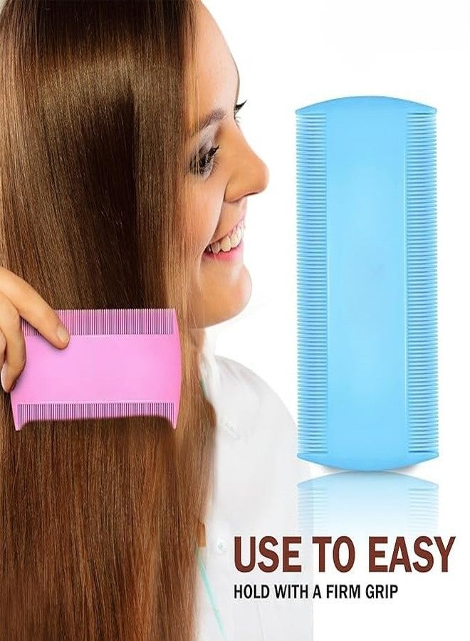 YBN 3Pcs Lice and Nits Removal Comb - Dandruff Dust Narrow Teeth for Women and Men - Fine Teeth Hair Accessory (Multicolour) - Image 4