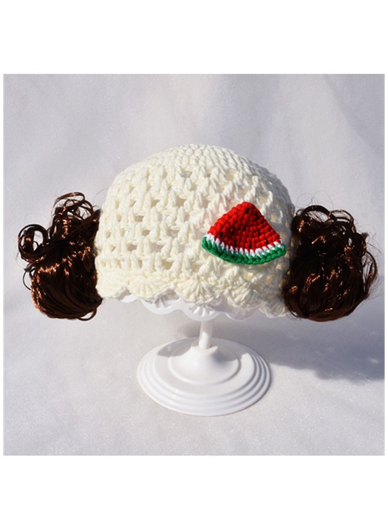 KUYING Summer Fashion Full Head Set Wig Hat 