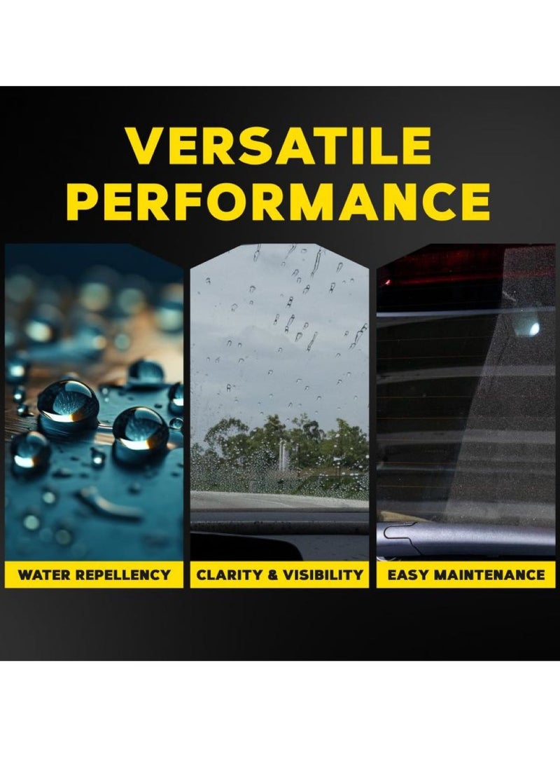 Meguiars - Ultimate Glass Cleaner & Water Repellent - Premium Glass and Window Cleaner for Quick Cleaning with Hydrophobic Technology that Acts as a Rain Repellent Improving Visibility in Rain, 16oz - Image 1