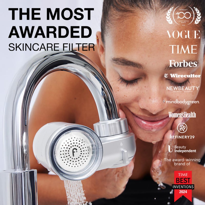 Filterbaby Skincare Filter 2.0, Bathroom Sink Filter Faucet for Men and Womenâ€™s Skin Care, 99.9% Chlorine Removal â€“ 0.000001 mm Carbon Fiber, Clinically Tested, Skin Hydration in 2 Weeks (Chrome) - Image 2