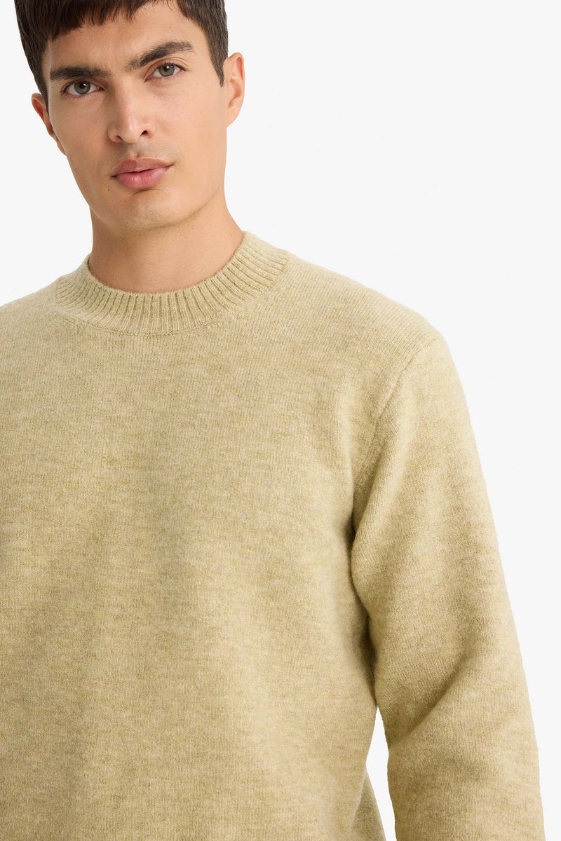DeFacto Green Man Relax Fit Crew Neck Knitwear Pullover Casual - Image 5