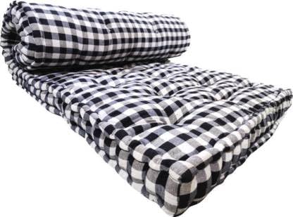 IMSMARTMART 5INCH 6x4 5 inch King Cotton MattressSoft Cotton Multicolor Mattress Gadda Single Bed Ideal Travel, Home, Dabha, Hotel, Marriage Hall (L x W: 72 inch x 48 inch - Image 1