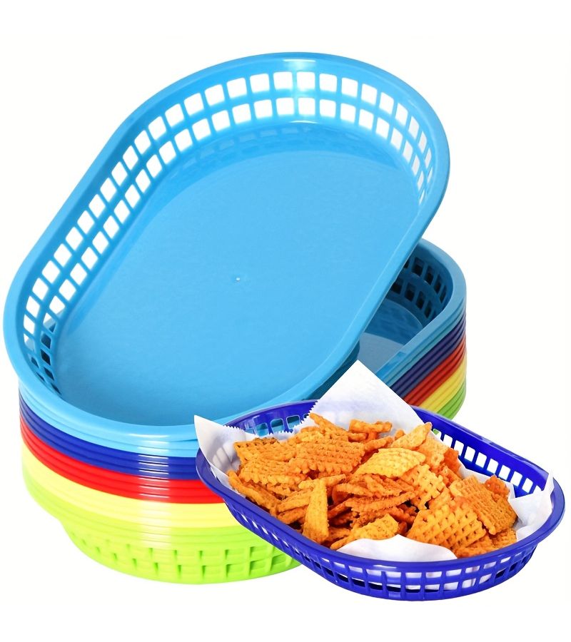 Golden Fast Food Basket Fruit Platter for Family Events - Image 1