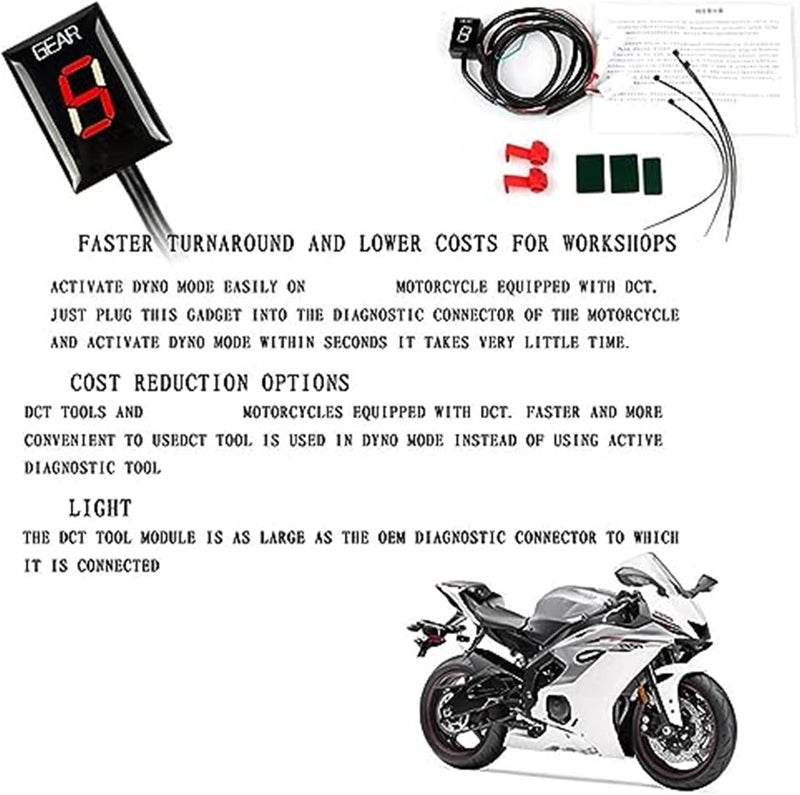 Vuzmode 1-6 Speed Gear Indicator for Motorcycles - Image 2