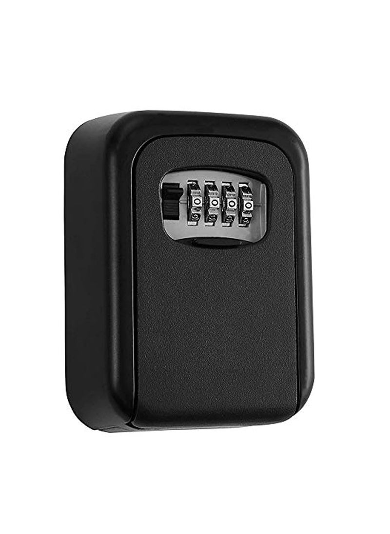 MEZON - MEZON Combination Key Safe Box Outdoor Storage Box with Code Combination Password Security Lock Key Safe Lock Box for Outside Home office and Garage Black - Image 1