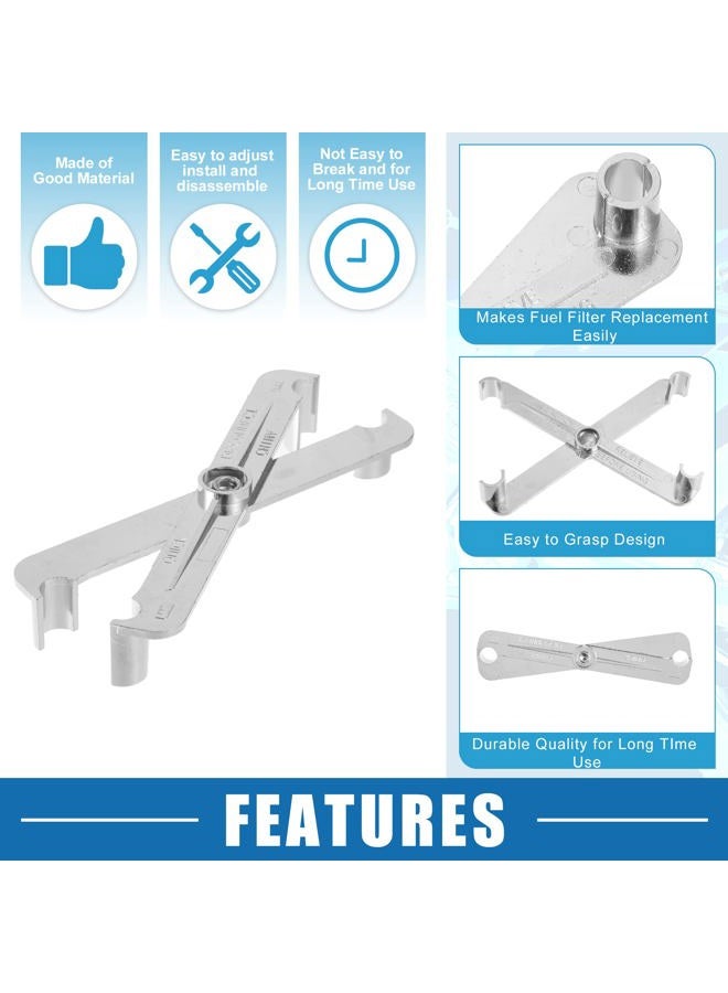A ABSOPRO Fuel Line Disconnect Tool 3/8-Inch and 5/16-Inch Quick Disconnect Tool Kit for Fuel Heater A/C Line Transmission Oil Cooler Line for GM for Ford Steel - Image 3