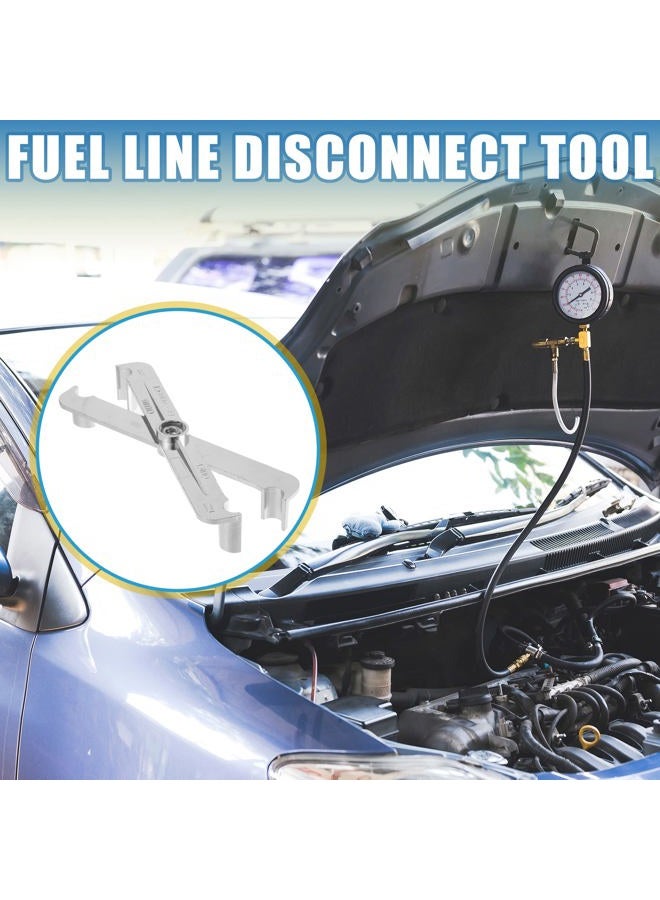 A ABSOPRO Fuel Line Disconnect Tool 3/8-Inch and 5/16-Inch Quick Disconnect Tool Kit for Fuel Heater A/C Line Transmission Oil Cooler Line for GM for Ford Steel - Image 2
