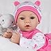Aori Reborn Baby Dolls Girl 18 Realistic Newborn Baby Doll Girl with Pink Feeding Accessories Lifelike Weighted Body for Role Play Gift for Kids Ages 3 - Image 4