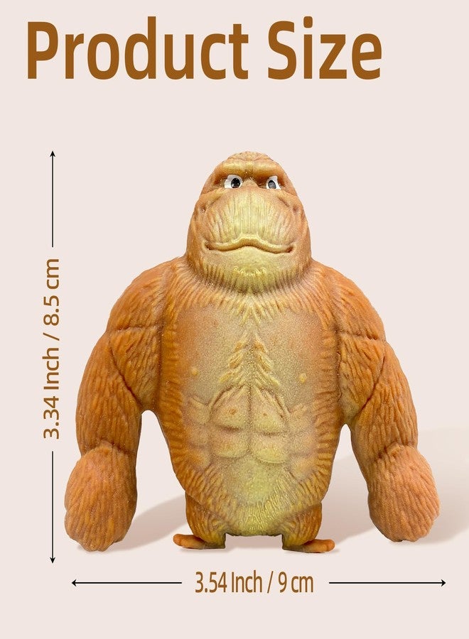 AiSiXin Squishy Monkey Stretchy Sand Filled Gorilla Toy Animal Squeeze Toys for Anti-Anxiety and Stress Relief, Squishy Toys for Adults and Kids, Ideal Gift for Easter, Birthday - Image 3