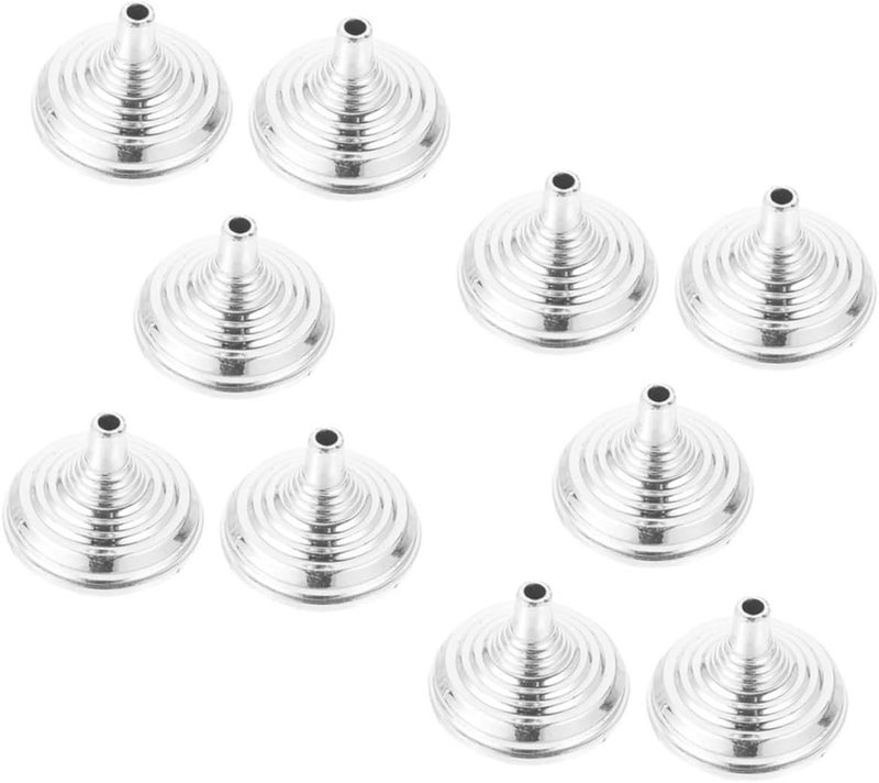 Sosoport 10pcs Mini Flag Holder Round Electroplated Base for Office Desk Small Table Flag Stand for Party Decorations and Practical for Festivals - Image 1