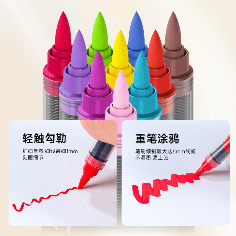 Flysea 4901 Direct Liquid Acrylic Marker Pen - Large Capacity, Color-Stackable, Non-Transparent Painting & Graffiti Brush - Image 3