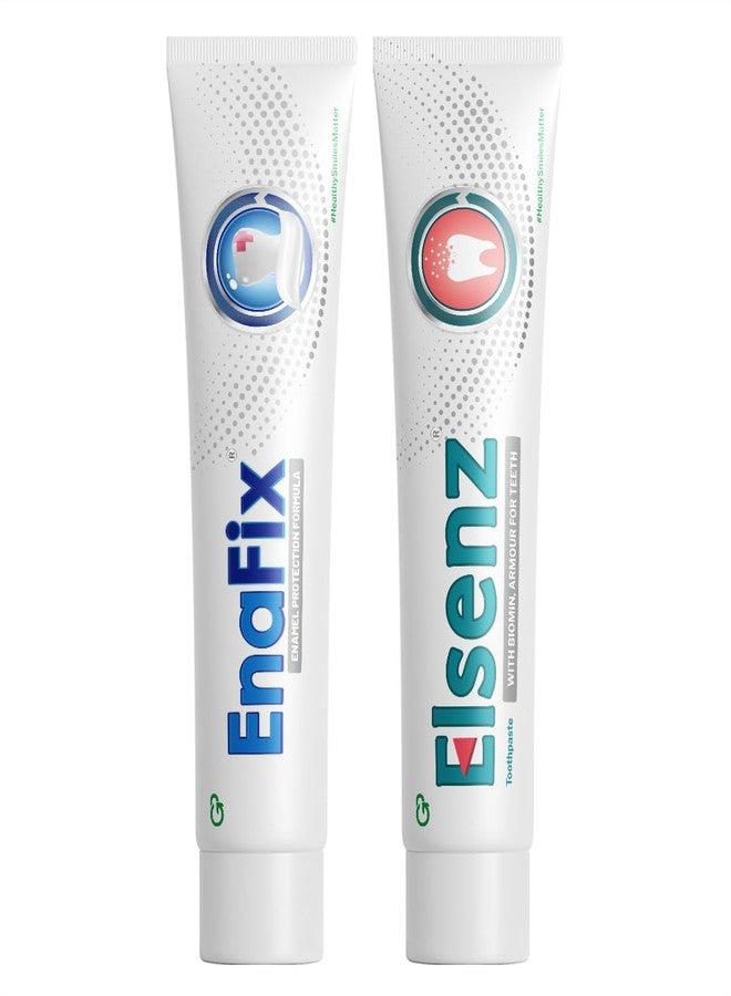 Enafix Anti-cavity, Enamel Remineralization and Fighting Tooth Decay Toothpaste (70g x 1) and Elsenz Anti Cavity Tooth Decay Enamel Repair Improved Oral Health (70g x 1) Toothpaste (combo pack) - Image 1