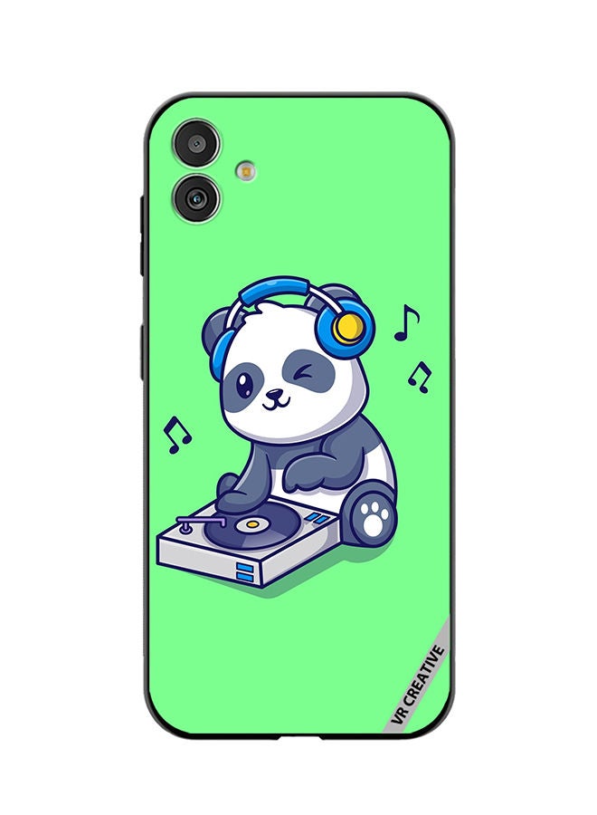VR CREATIVE Protective Case Cover For Samsung Galaxy M13 5G Panda Playing Music Design Multicolour - Image 1