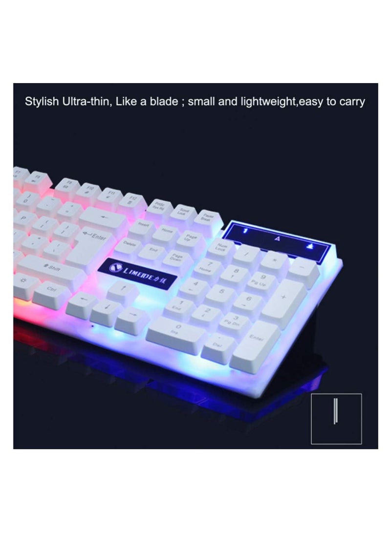 Dubkart Wired Rainbow LED Gaming Keyboard And Mouse Set - Image 3