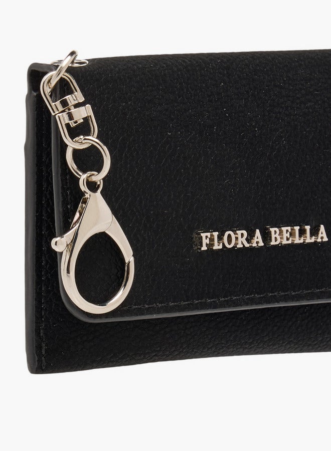 Flora Bella By Shoexpress Solid Card Holder with Button Closure - Image 3