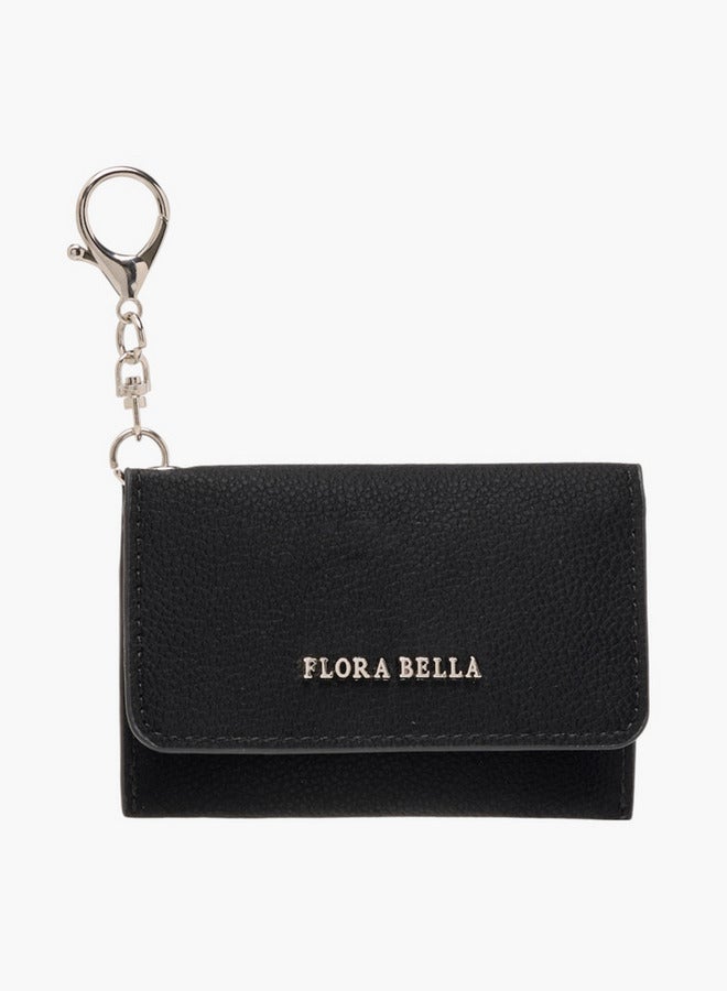 Flora Bella By Shoexpress Solid Card Holder with Button Closure - Image 1