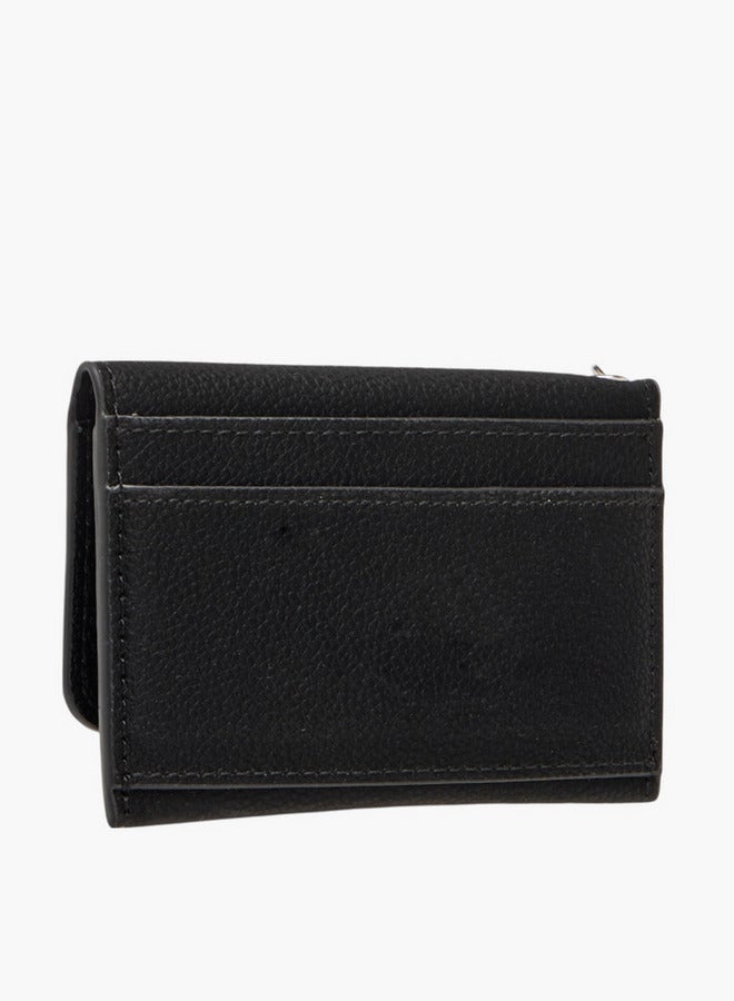 Flora Bella By Shoexpress Solid Card Holder with Button Closure - Image 2