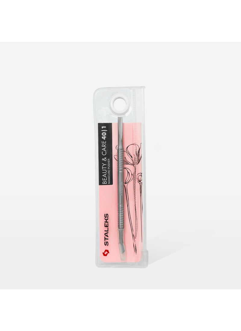 STALEKS Cuticle Pusher Staleks - BEAUTY & CARE 40 | Type 1 (rectangular pusher and blade)  - Image 4