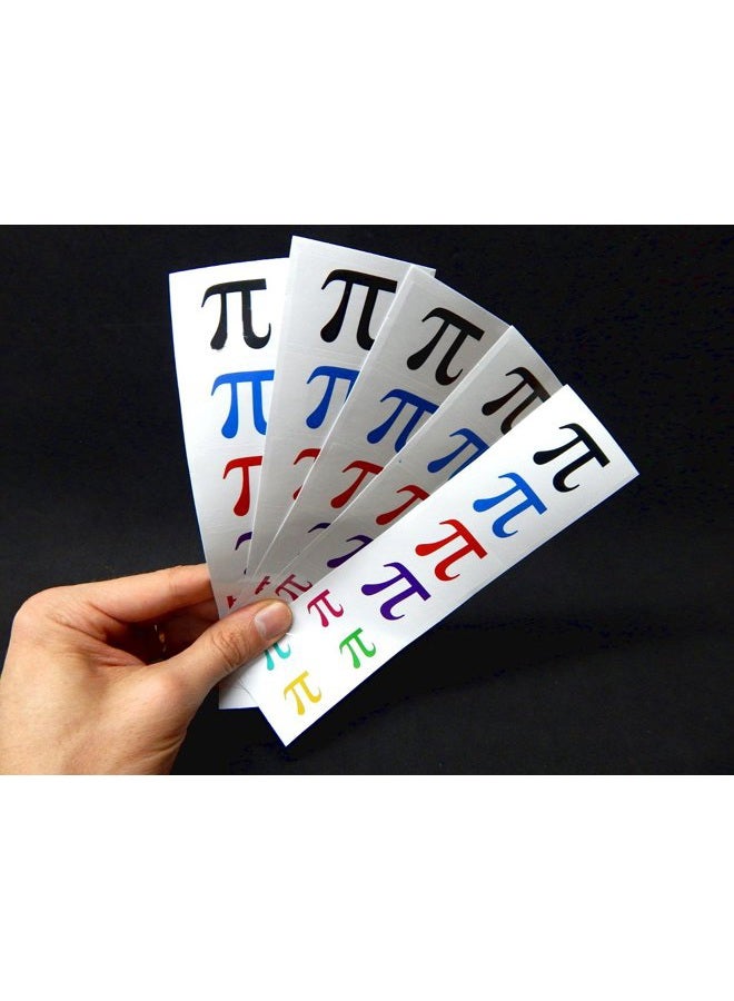 PremiumTT temporary tattoos 40 Removable Stickers: Pi Symbol, Pi Day Math Party Favors, Decals - Image 2