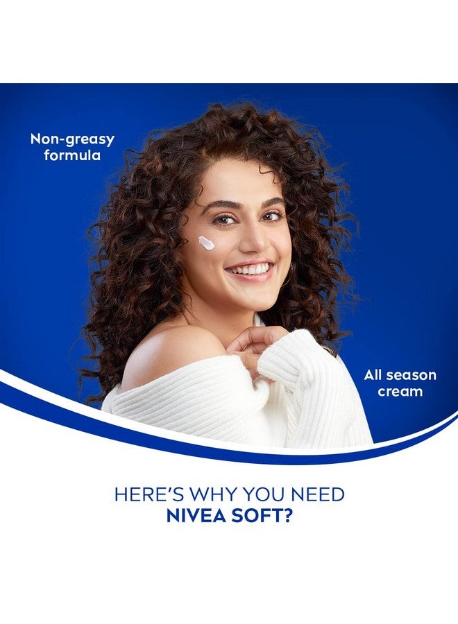 Nivea NIVEA Soft Light Moisturizer 100ml | Peppy Pomegranate | For Face, Hand & Body, Instant Hydration | Non-Greasy Cream | With Vitamin E & Jojoba Oil | All Skin Types - Image 4