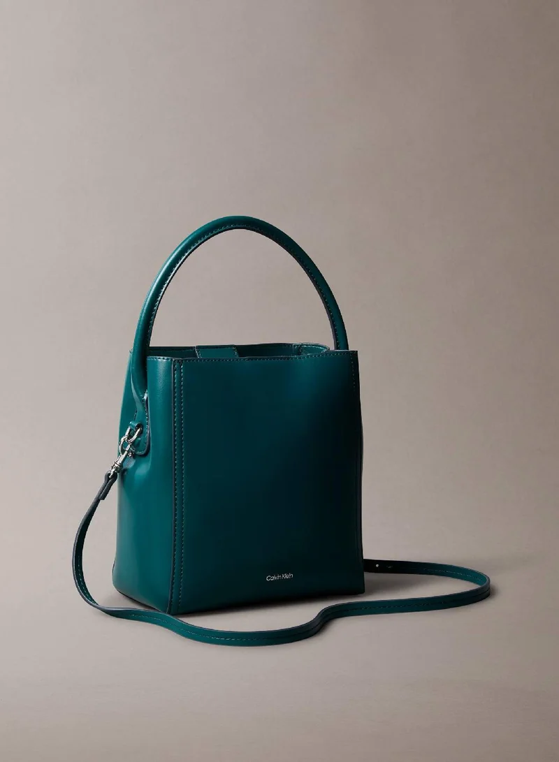 CALVIN KLEIN Monogram Logo Hardware Bucket Bag