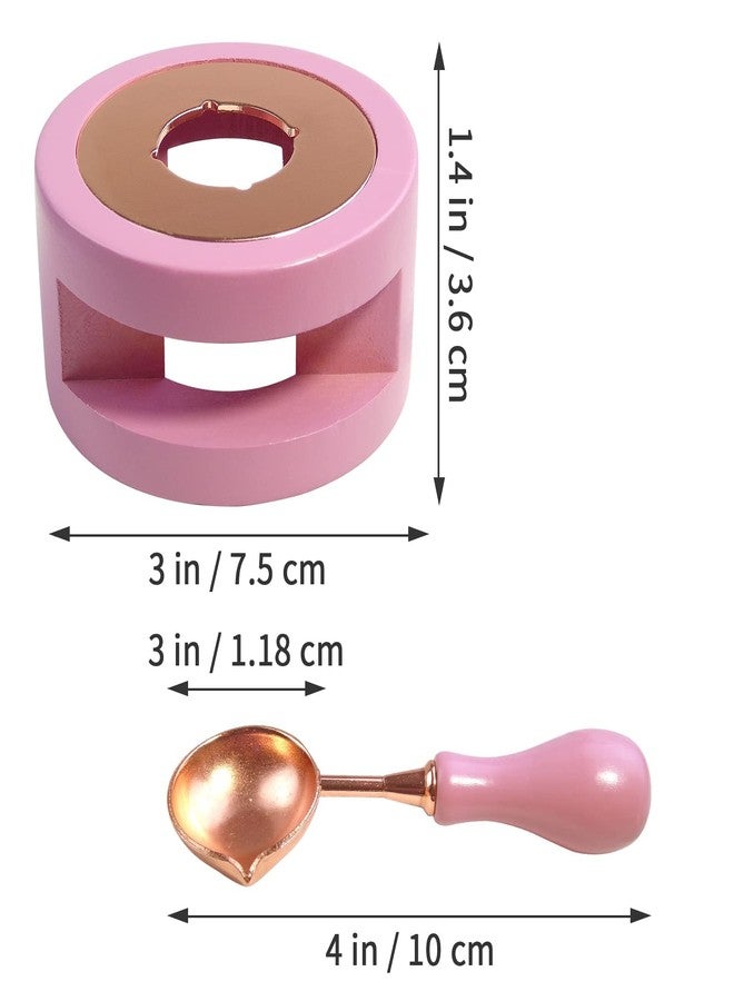 URBAN BOX Candale Wax Seal Kit With Warmer, Spoon, Stamp, and Furnace for Melting Sticks or Beads - Image 2