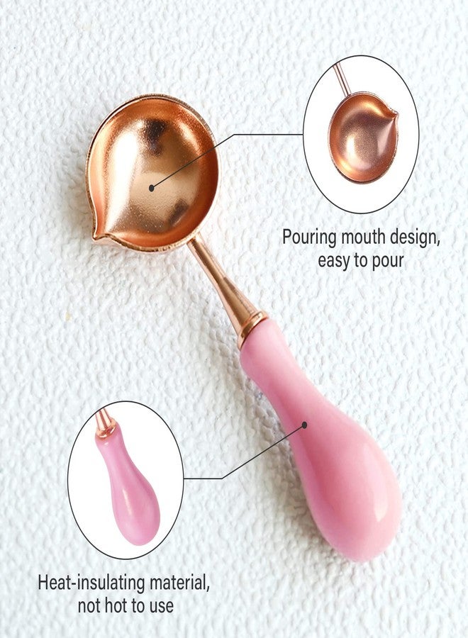 URBAN BOX Candale Wax Seal Kit With Warmer, Spoon, Stamp, and Furnace for Melting Sticks or Beads - Image 3