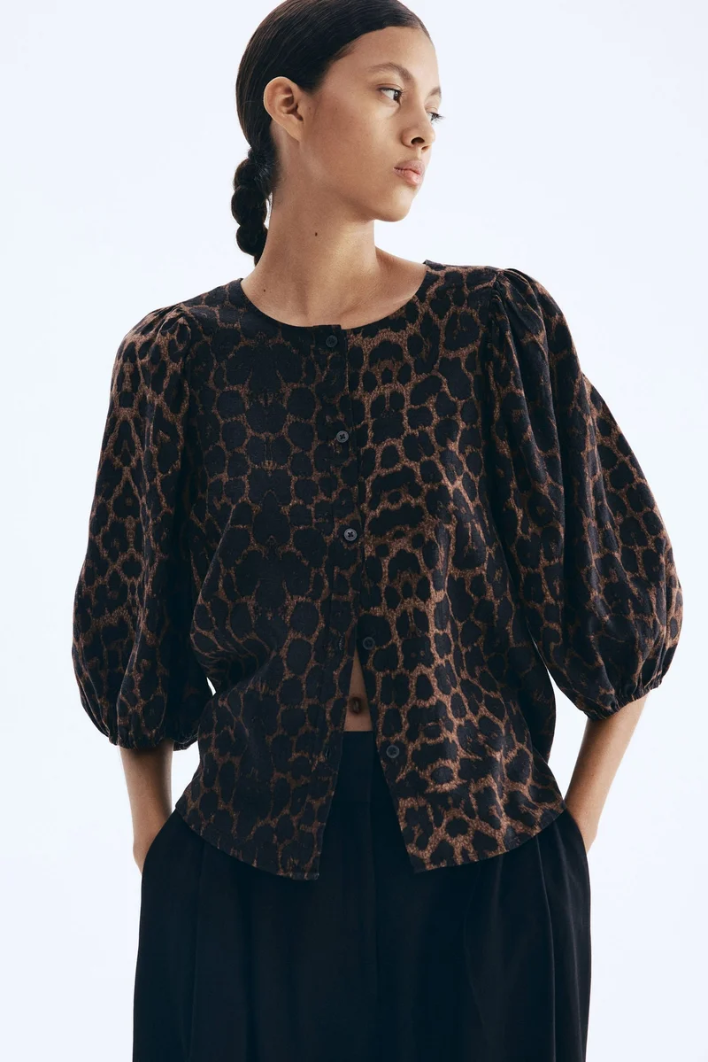 H&M Linen-blend blouse