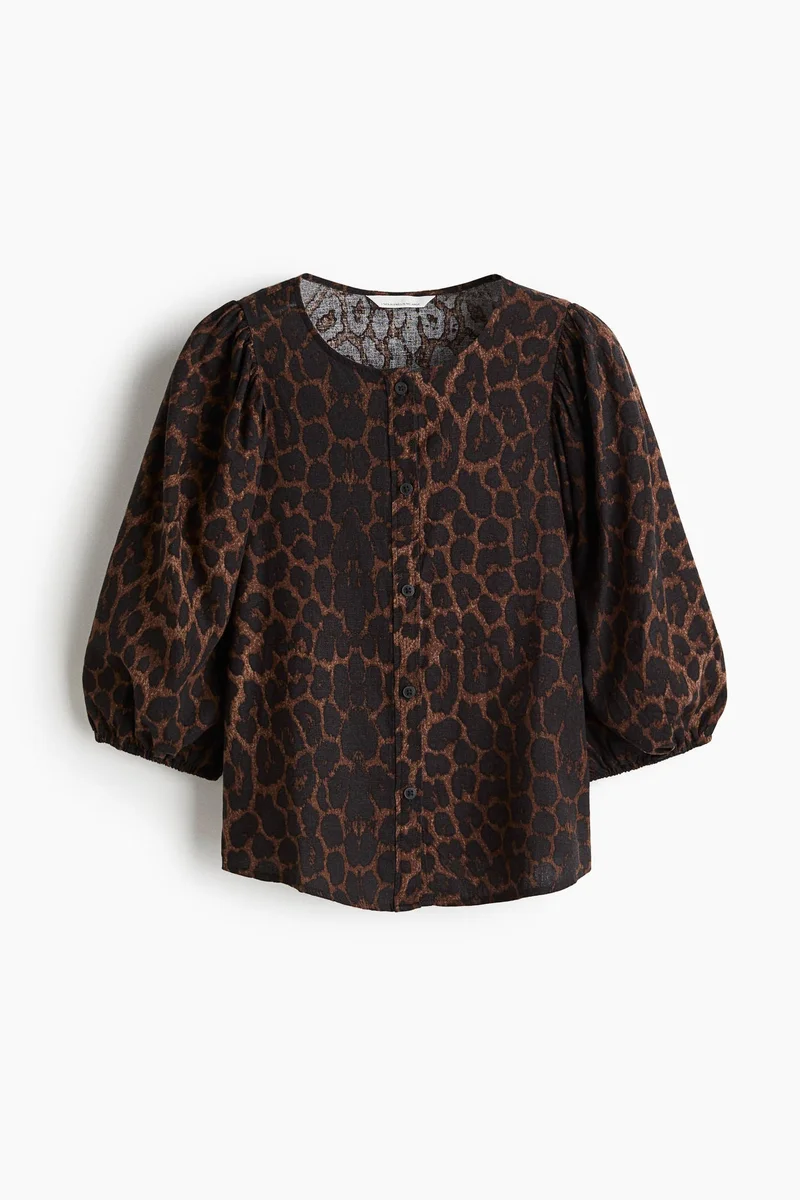 H&M Linen-blend blouse
