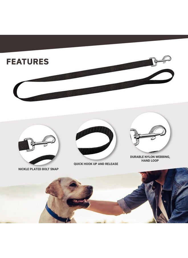 Moose Pet Wear Moose Pet Wear Standard Dog Leash - Colored Heavy Duty Pet Leashes, 1 Inch x 6 Feet, Tan  - Image 5