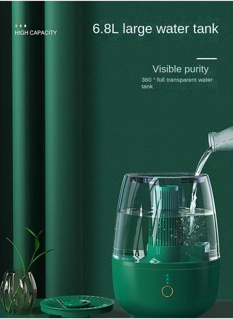 Mi VAZA - 6.8L Double Spray Air Humidifier - Large Capacity Essential Oil Diffuser - Moisturizing Machine - Fragrance Diffuser - Auto Shut-Off -  With Remote Control - Image 1