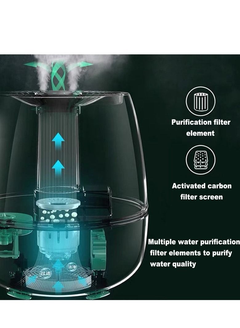Mi VAZA - 6.8L Double Spray Air Humidifier - Large Capacity Essential Oil Diffuser - Moisturizing Machine - Fragrance Diffuser - Auto Shut-Off -  With Remote Control - Image 1