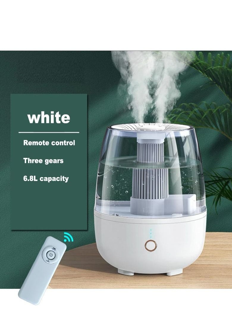 Mi VAZA - 6.8L Double Spray Air Humidifier - Large Capacity Essential Oil Diffuser - Moisturizing Machine - Fragrance Diffuser - Auto Shut-Off -  With Remote Control - Image 1