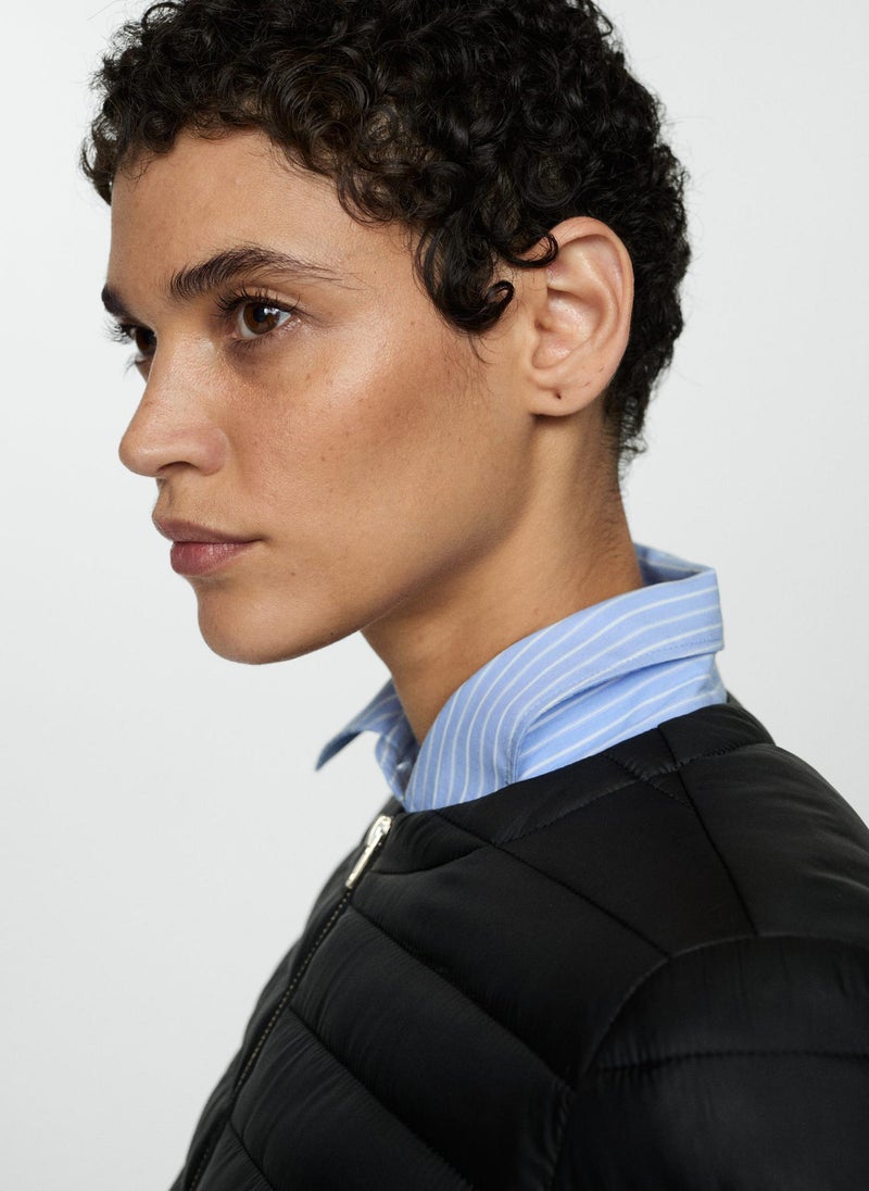 MANGO Pocket Quilted Jacket  - Image 3